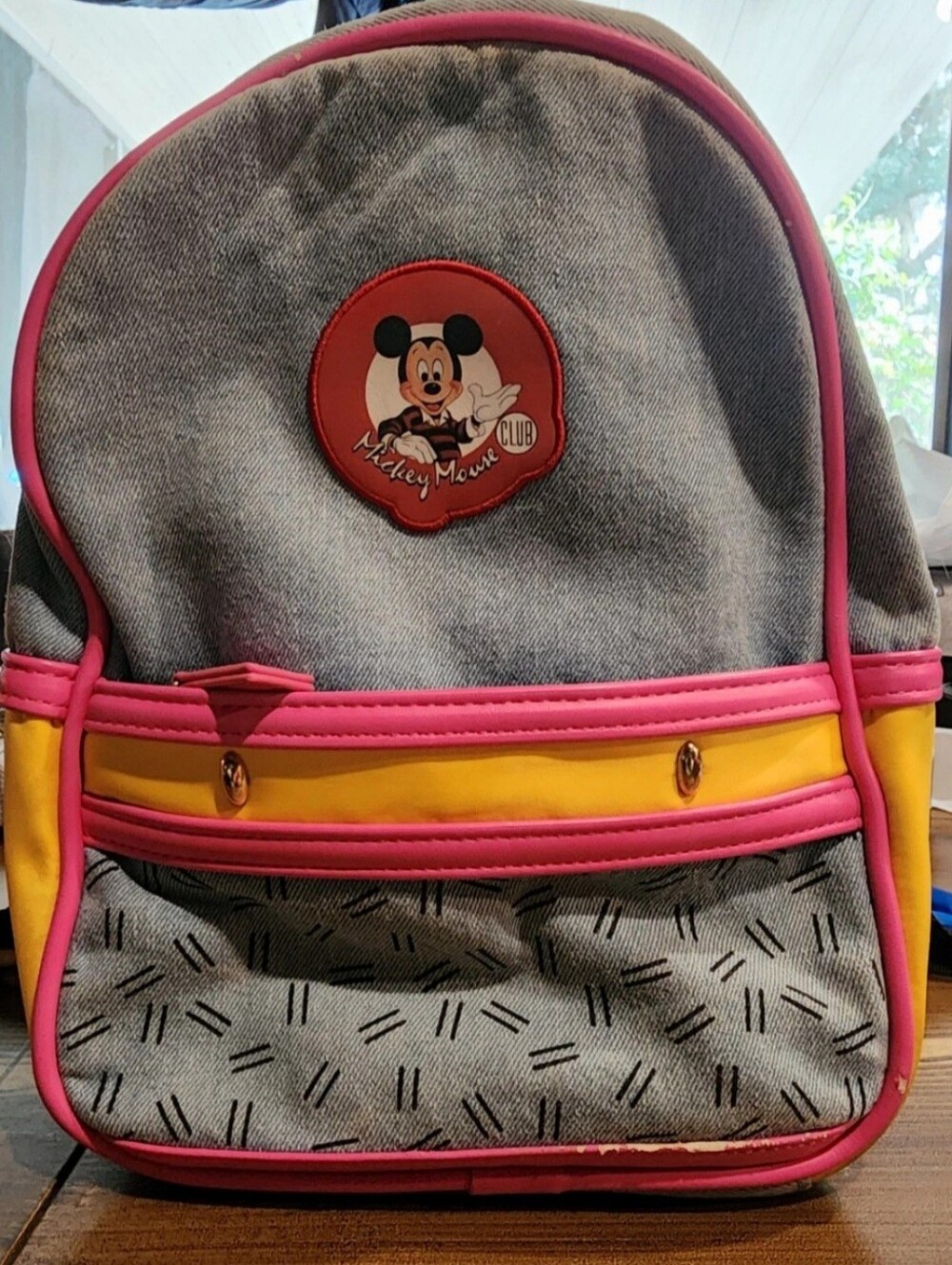 Disney Parks x Danielle Nicole Mickey Mouse Club Denim Mini Backpack Retro 90s